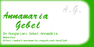 annamaria gebel business card